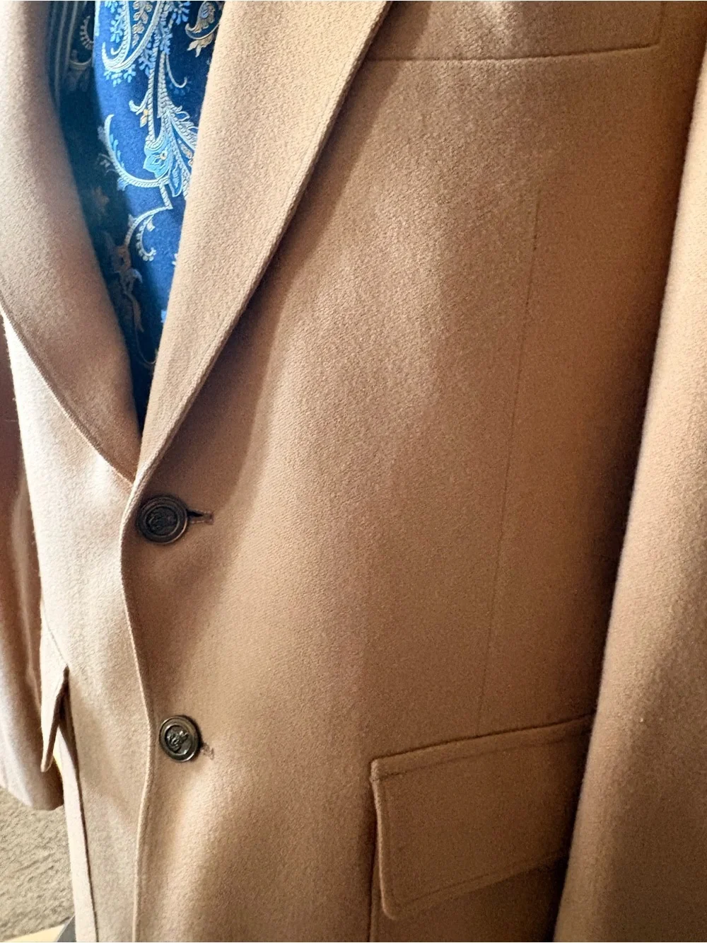 The wool connection tailored camel